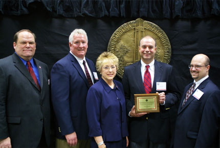 Pictured left to right: Andrew Billingsley, Russell Gallimore, Alice Warren, Gary Masse, Matt Kizak